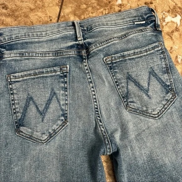 MOTHER DENIM THE RASCAL ANKLE FRAY JEANS BONFIRE LIGHTING sz 27 - Picture 9 of 10